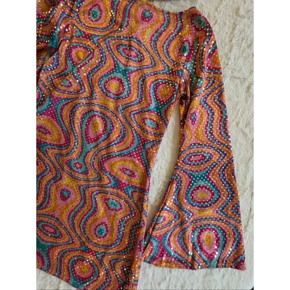 Party City Groovy Disco Diva Costume Girls Size Medium